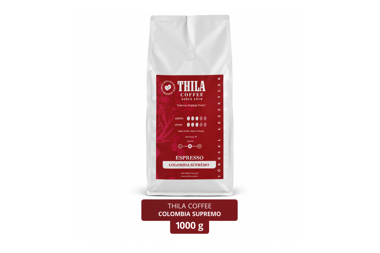 Colombia Supremo Espresso Kahve 1000 Gr.
